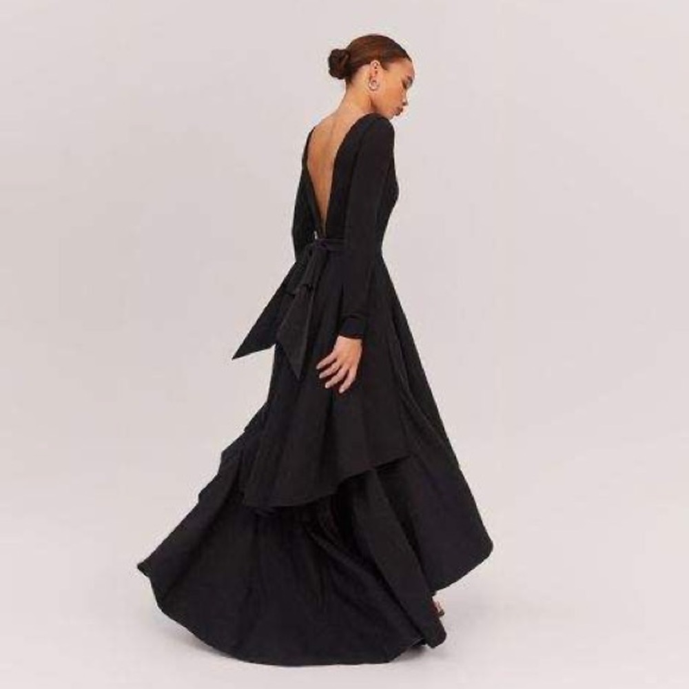 Fame and Partners π Free Shipping Westside Dress Size 6 Formal Hi-Lo Gown - Picture 2 of 15